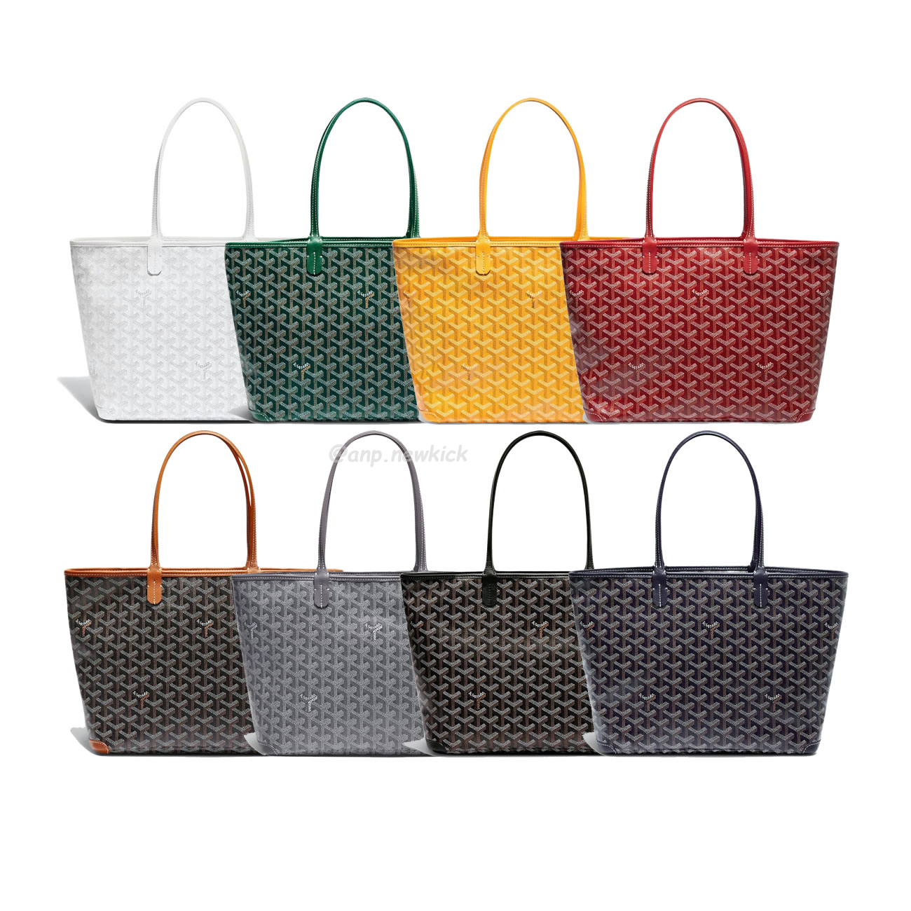 Goyard Artois Tote Pm Blacknatural Green Grey Red White Navy Blue Black Yellow (1) - newkick.cc