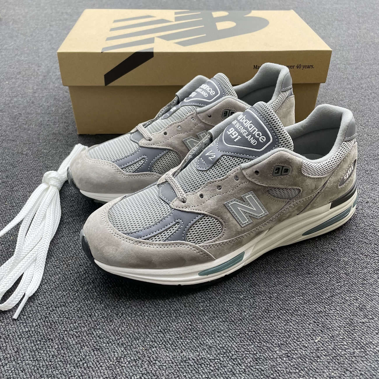 New Balance 991v2 Miuk Rock Ridge Grey U991gl2 (10) - newkick.cc