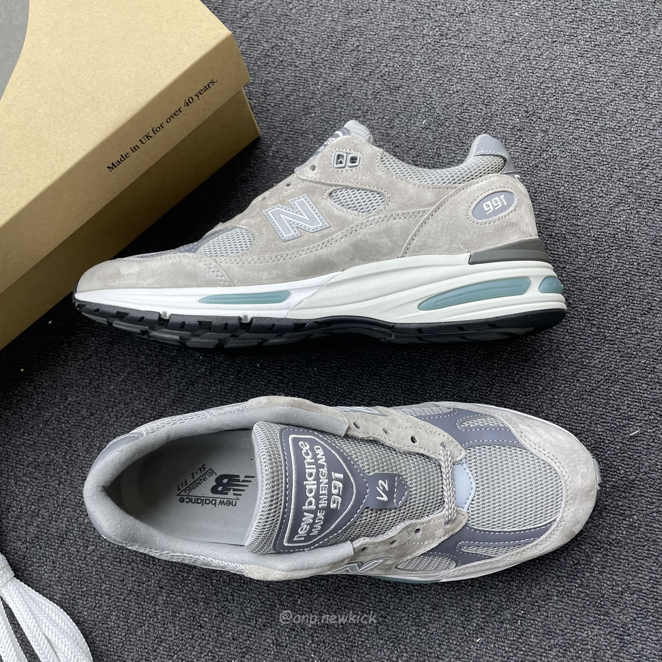 New Balance 991v2 Miuk Rock Ridge Grey U991gl2 (9) - newkick.cc