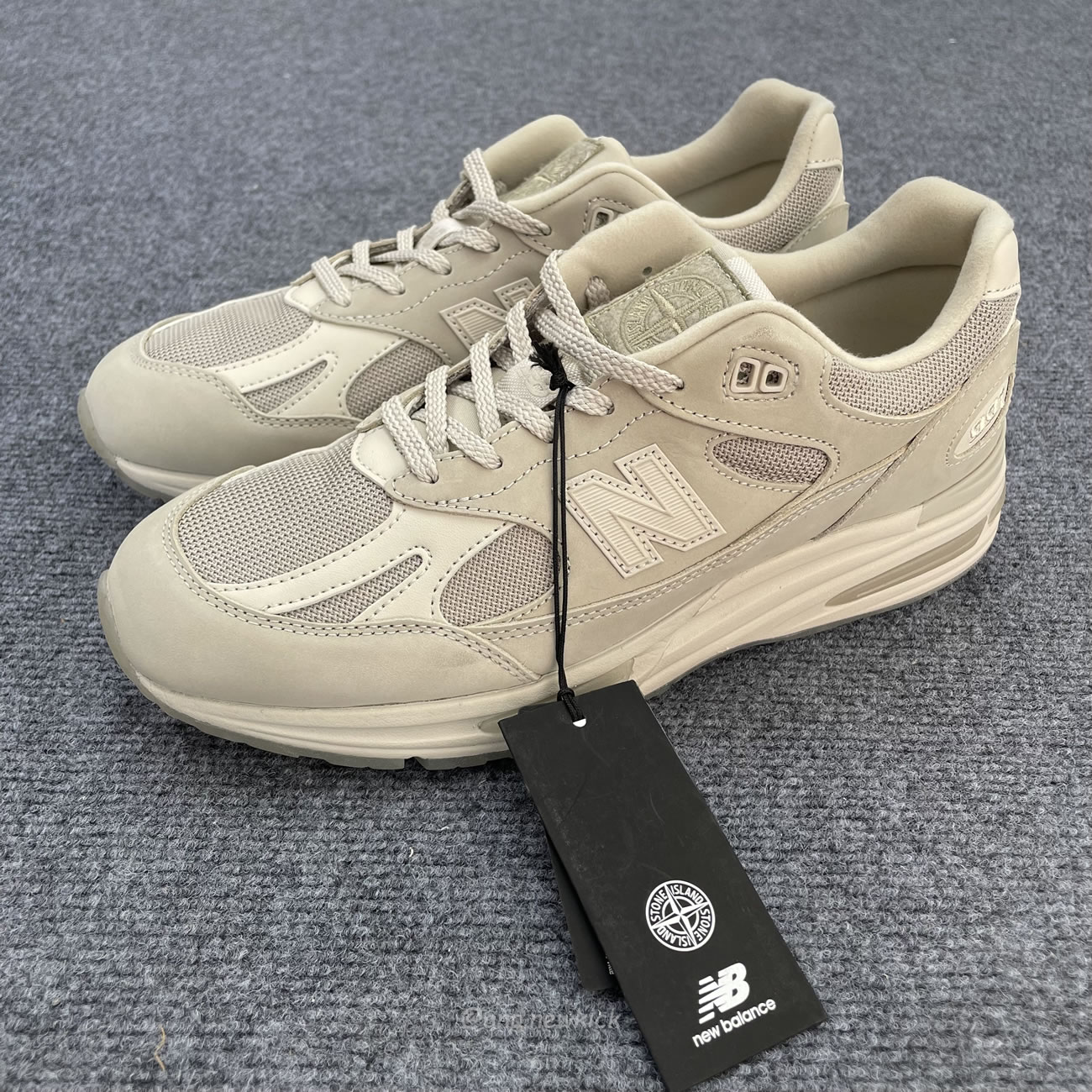 New Balance 991v2 Miuk Stone Island Ghost Pack Sand U991se2 (7) - newkick.cc