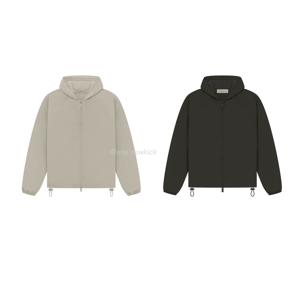 Fear Of God Essentials Fog 23fw Zipper Hooded Cotton Jacket Brown Black Elephant White S Xl (1) - newkick.cc