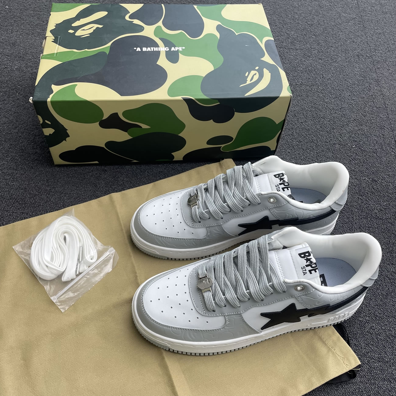 A Bathing Ape Bape Sta Low Black (20) - newkick.cc