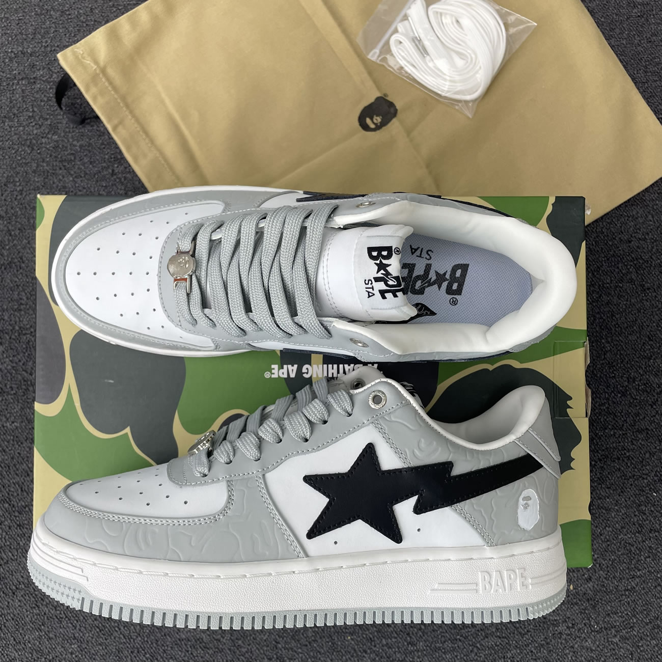 A Bathing Ape Bape Sta Low Black (24) - newkick.cc