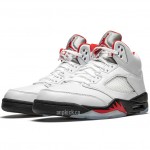 Air Jordan 5 "Fire Red 3M 2020 - Silver Tongue" OG On Feet DA1911-102