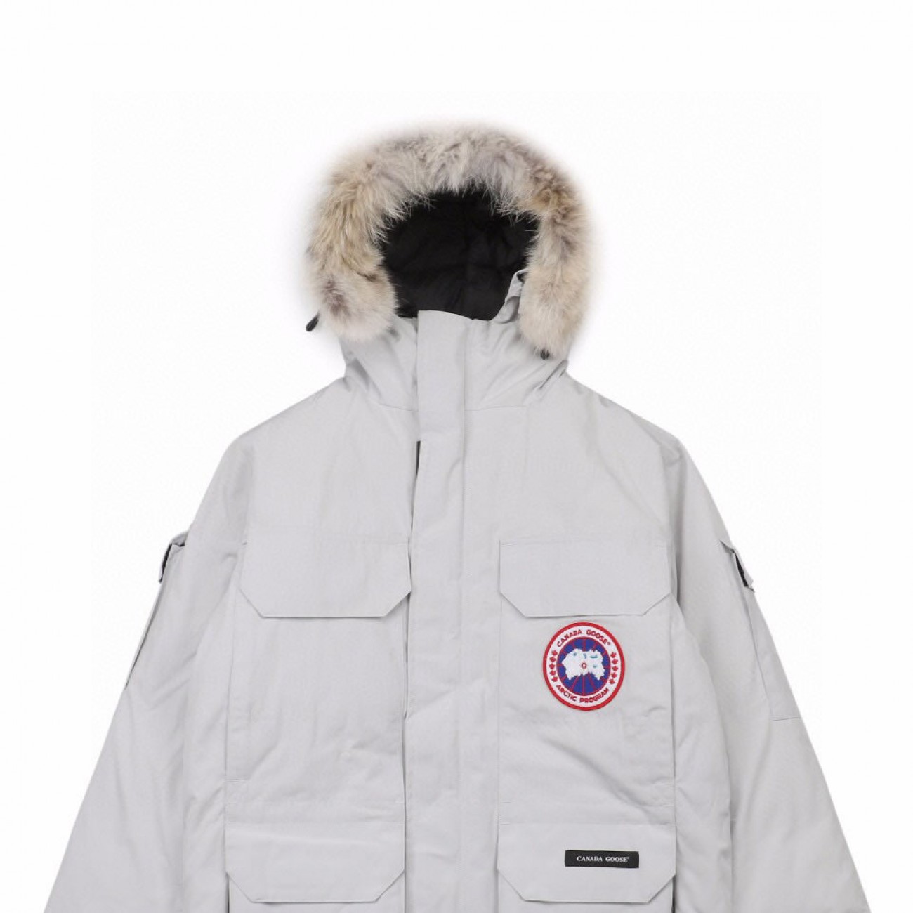 08 ' Canada Goose '19FW Expedition 4660MA Down Jacket Coat "Silver White"