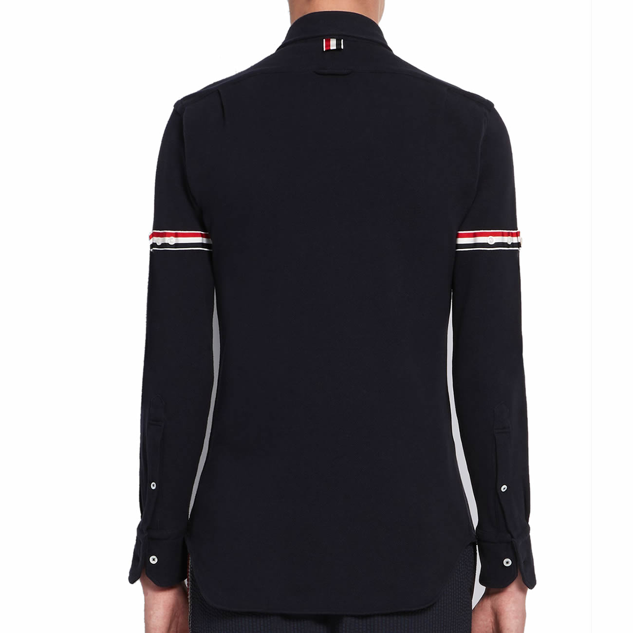 Thom Browne Rwb Armband Shirt Black & Grey