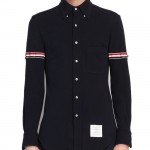 Thom Browne Rwb Armband Shirt Black & Grey