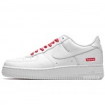 Air Force 1 Low x Supreme White CU9225-100 Black CU9225-001