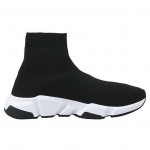 Balenciaga Shoes Like Socks High Top Speed Runners Black/White 605972W05GE1015