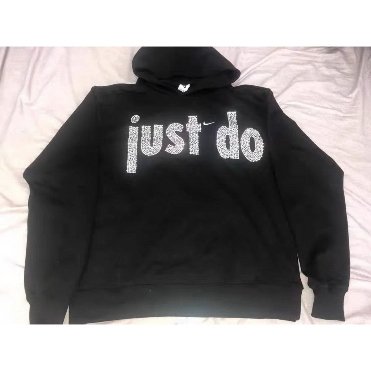 Nike Just Do It Hoodie Black & Orange