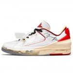 Off-White x Air Jordan 2 Low "White/Red" & "Black/Blue"