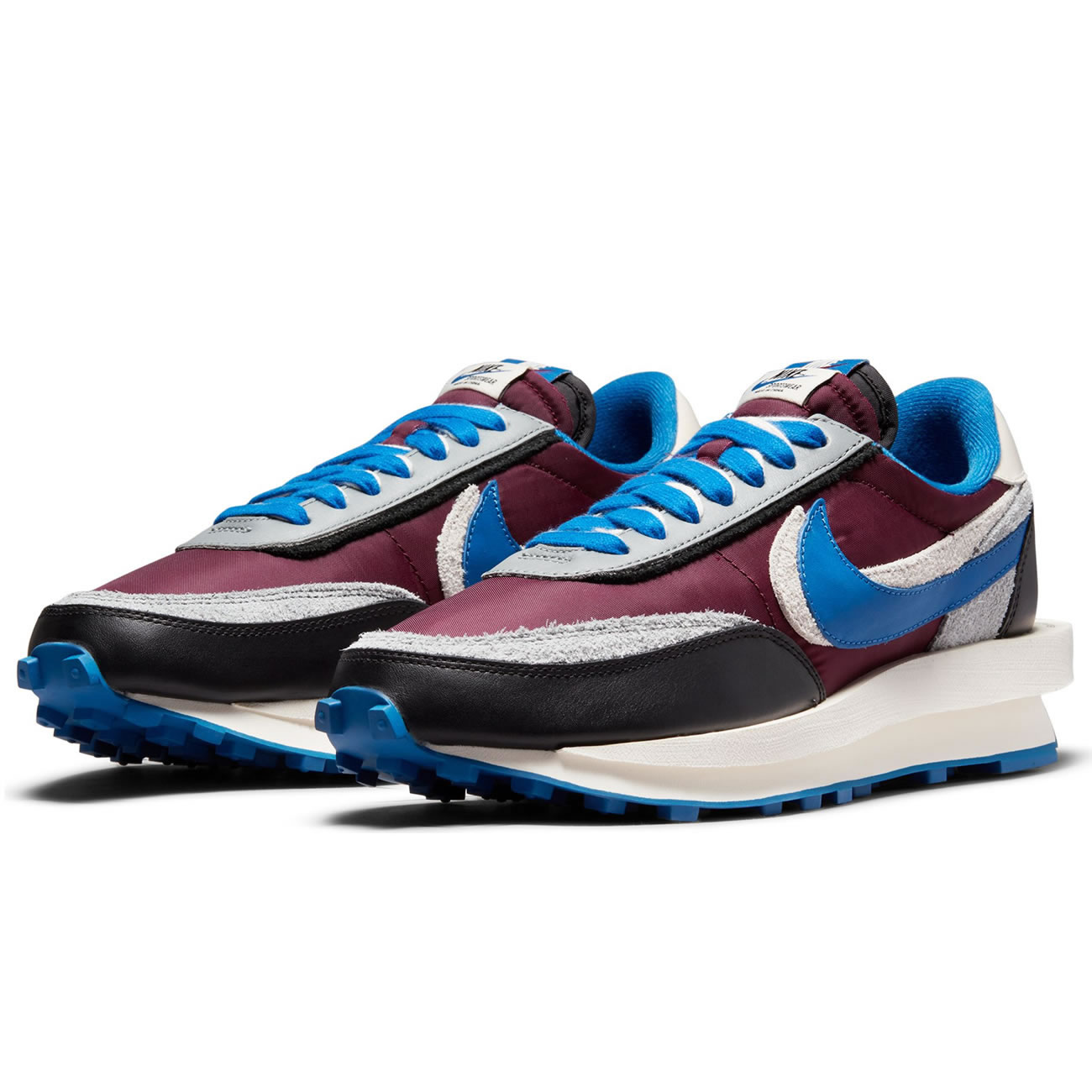 sacai x Undercover x Nike LDWaffle "Night Maroon Team Royal" DJ4877-600