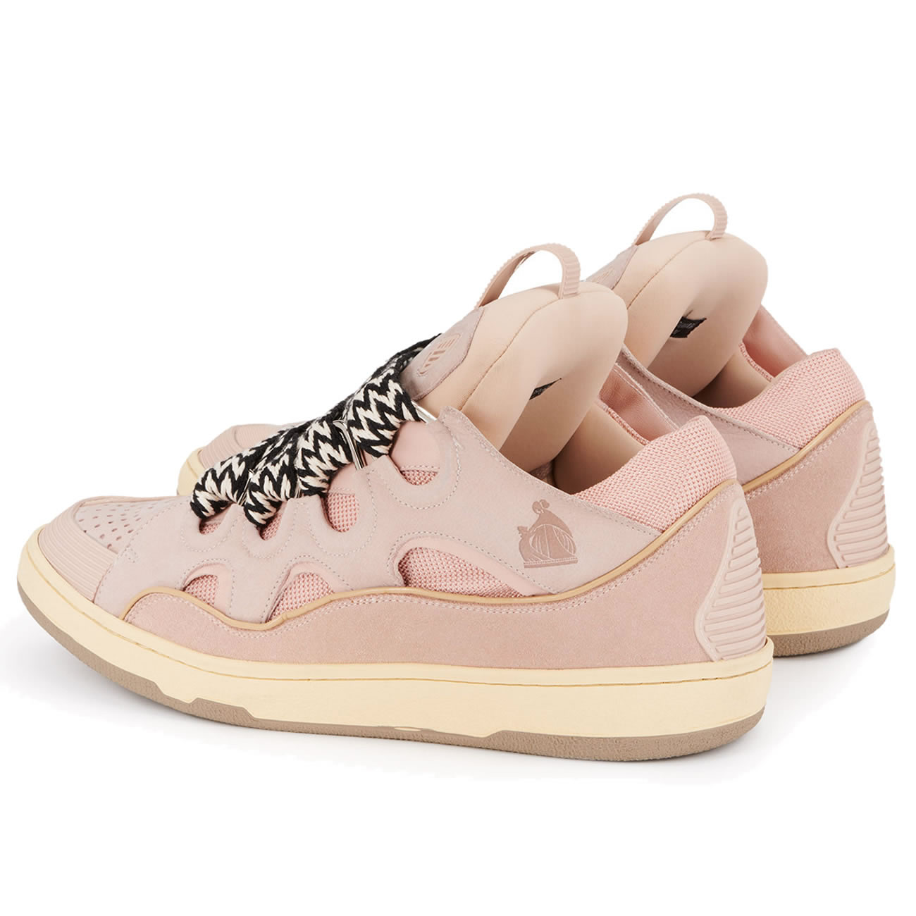 L.A.N.V.I.N Leather Curb Sneakers Pink DRAG-A2051