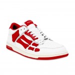 A.M.I.R.I Skel Top Low Leather Sneakers Red MFS003-124