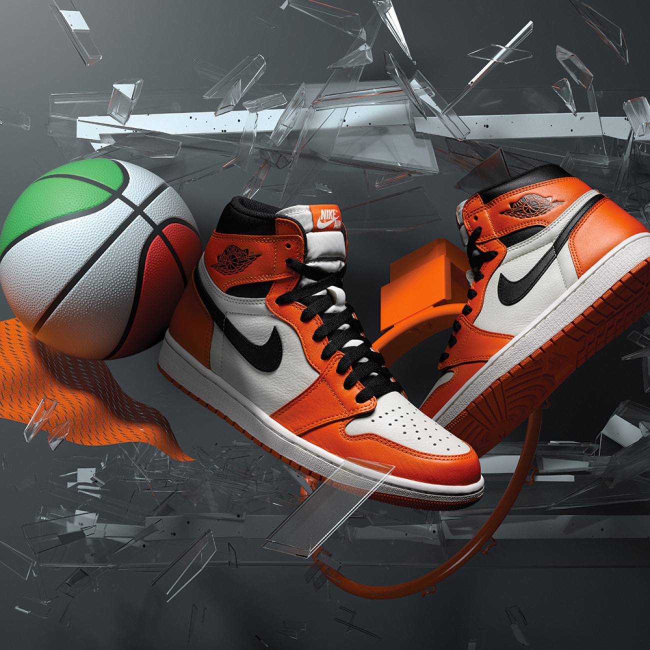 AIR JORDAN 1 RETRO HIGH OG (GS) REVERSE SHATTERED BACKBOARD