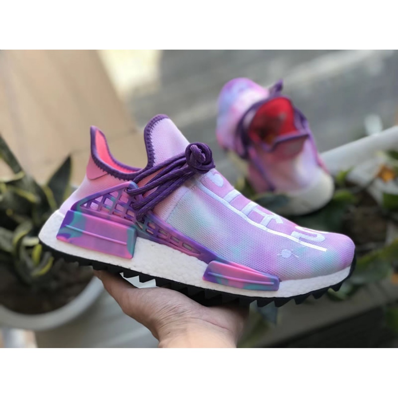 Pharrell Williams x Adidas NMD Hu Trail Color Holi Festival AC7362