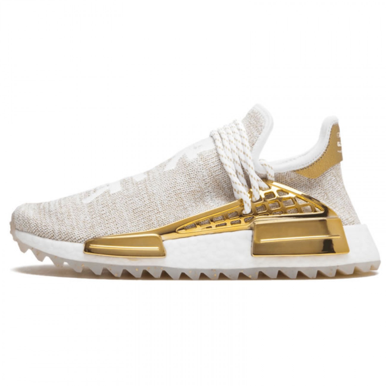 Pharrell Williams PW x Adidas Hu Holi NMD MC China Exclusive "Happy" Metallic Gold F99762