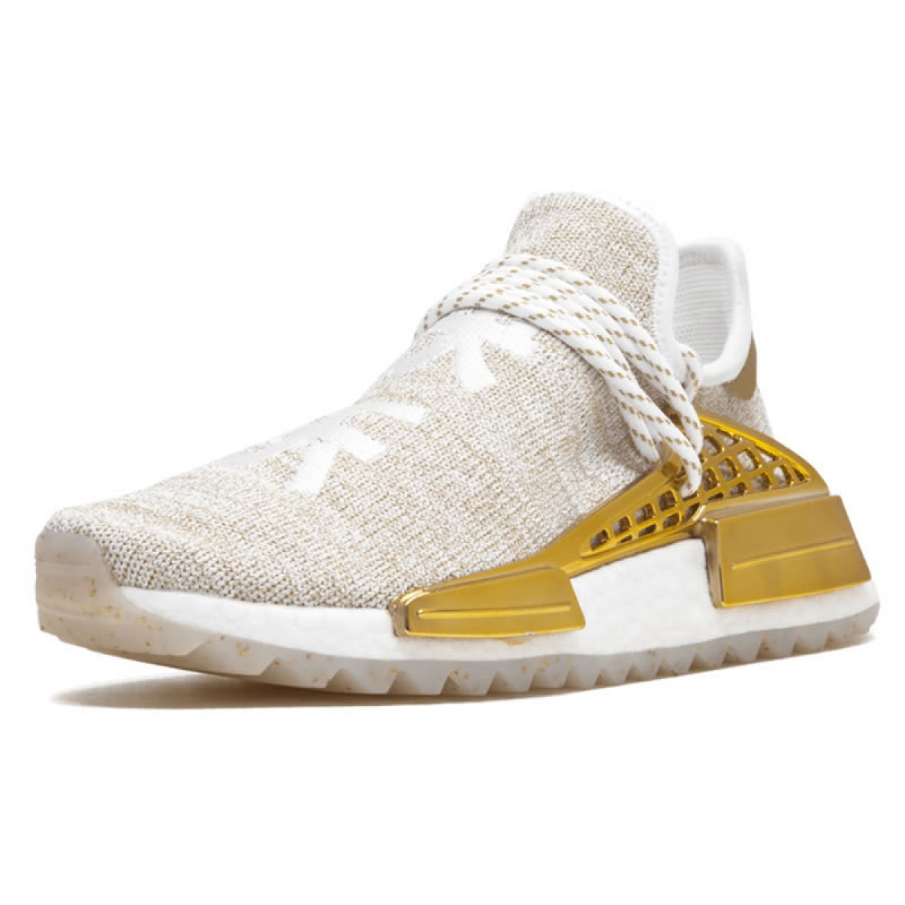 Pharrell Williams PW x Adidas Hu Holi NMD MC China Exclusive "Happy" Metallic Gold F99762