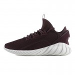 Adidas Tubular Doom Sock Primeknit Burgundy White BY3565