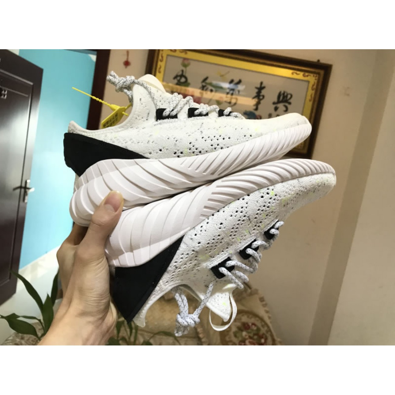 Adidas Tubular Doom Sock Primeknit White Black BY3558