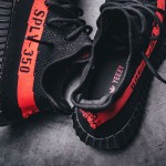 Adidas Originals Yeezy Boost 350 V2 "Black/Red Striped" BY9612