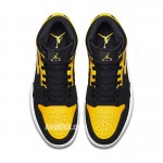 Air Jordan 1 Mid New Love 2017 Black And Yellow 136085-072