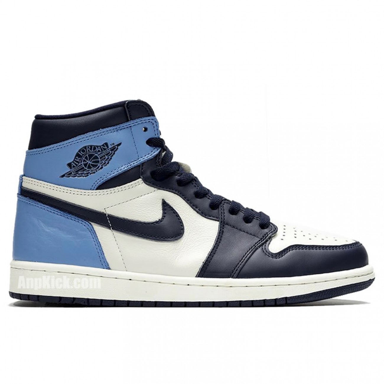 Air Jordan 1 Retro High OG Obsidian University Blue "UNC" 555088-140