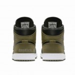 Nike Air Jordan 1 Mid "Dark Olive Canvas" Release Date 554724-301