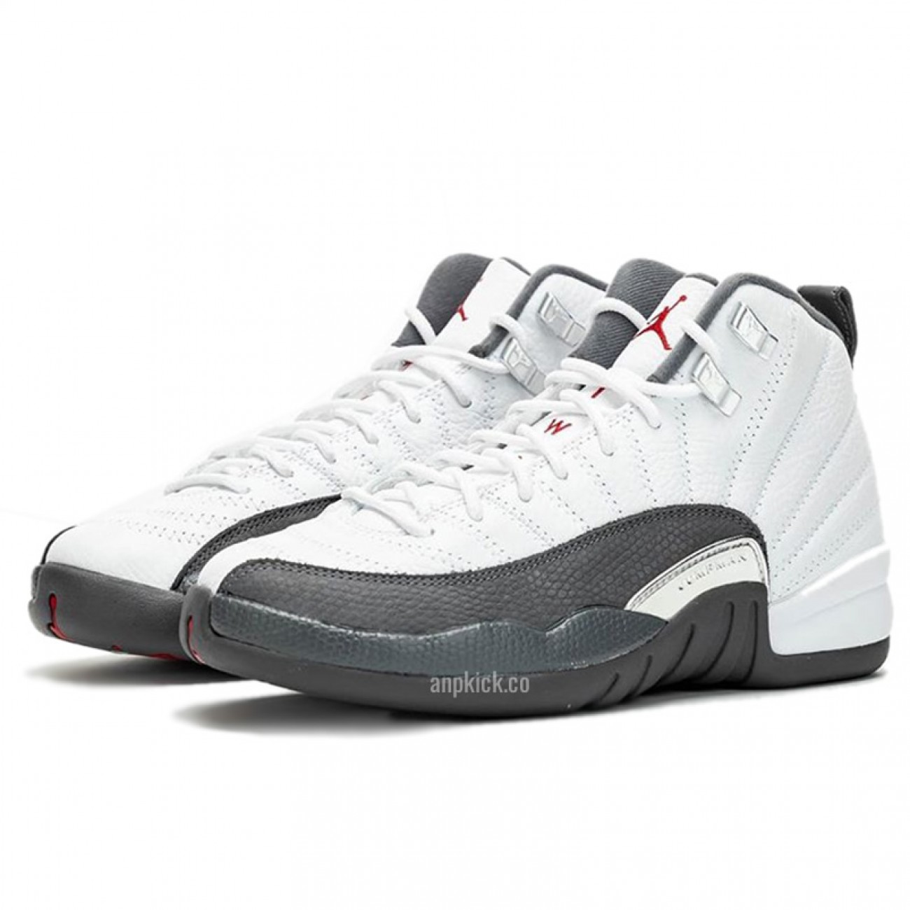 Air Jordan 12 White Dark Grey Gym Red GS Release Date 130690-160