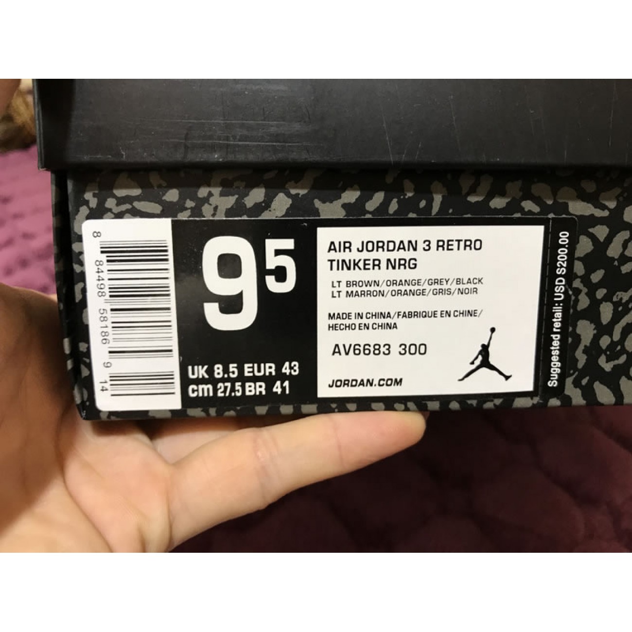 Air Jordan 3 JTH NRG Tinker AV6683-300