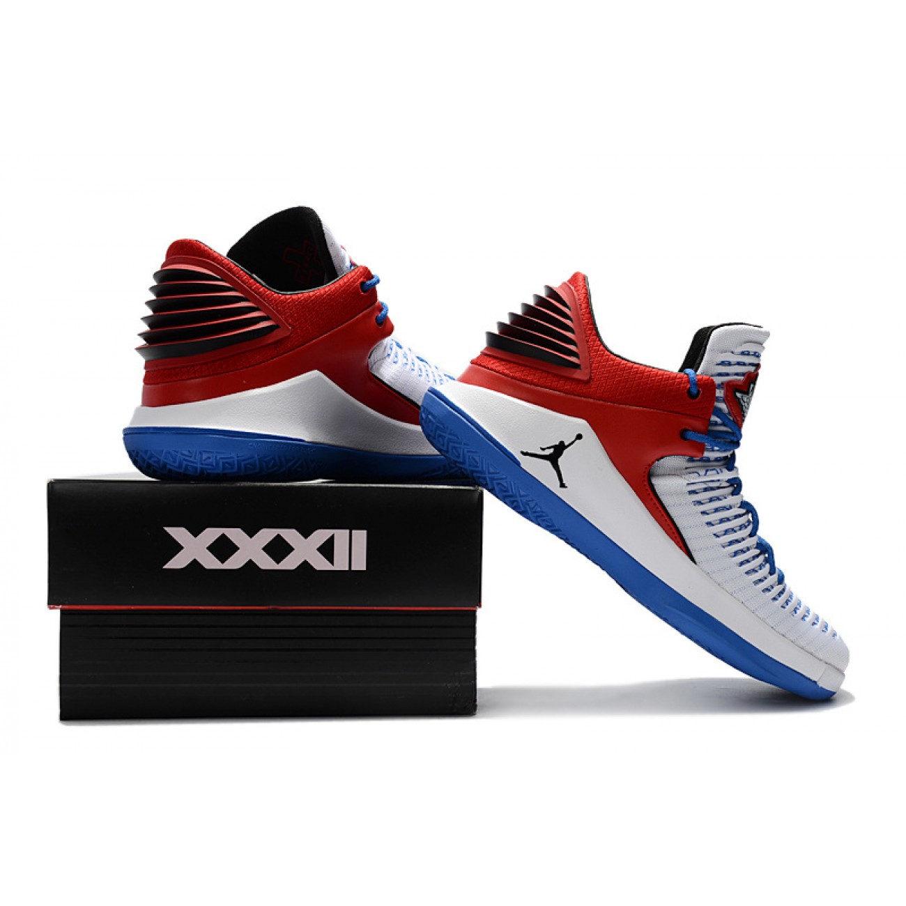 Air Jordan 32 XXXII Low White/Blue/Red