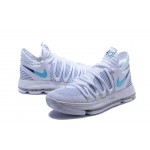 Kevin Durant KD10 White/Sky Blue/Deep Blue