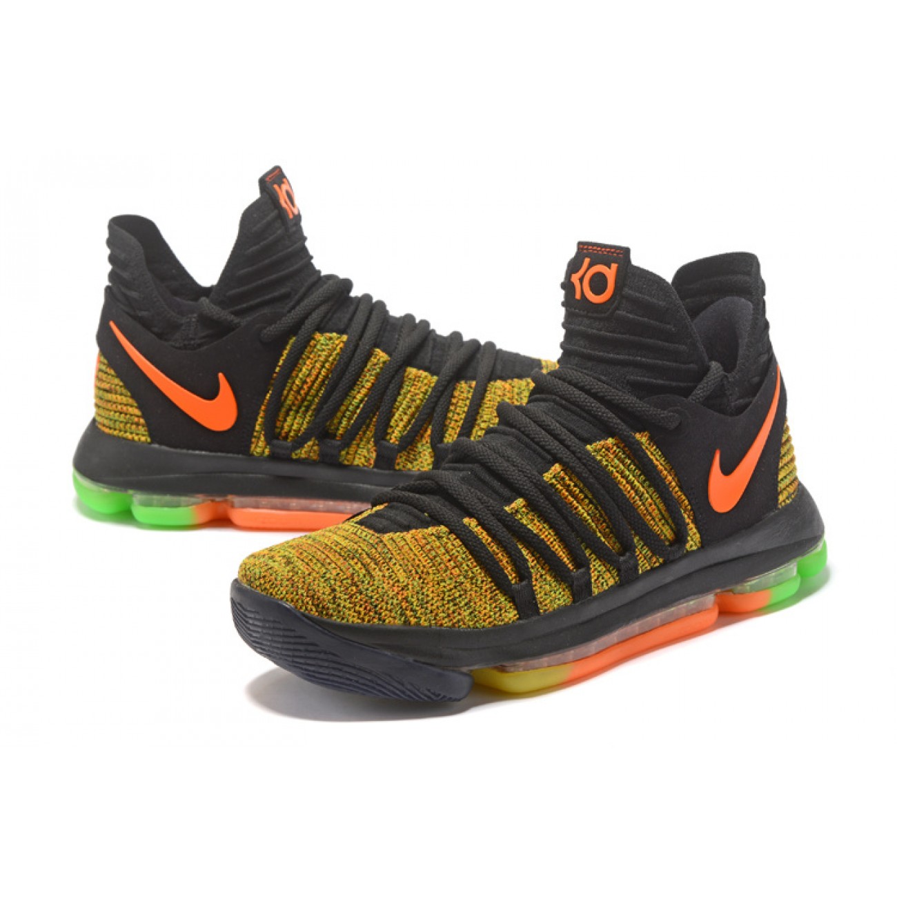 Kevin Durant KD10 "Peach Jam" Black/Orange/Green