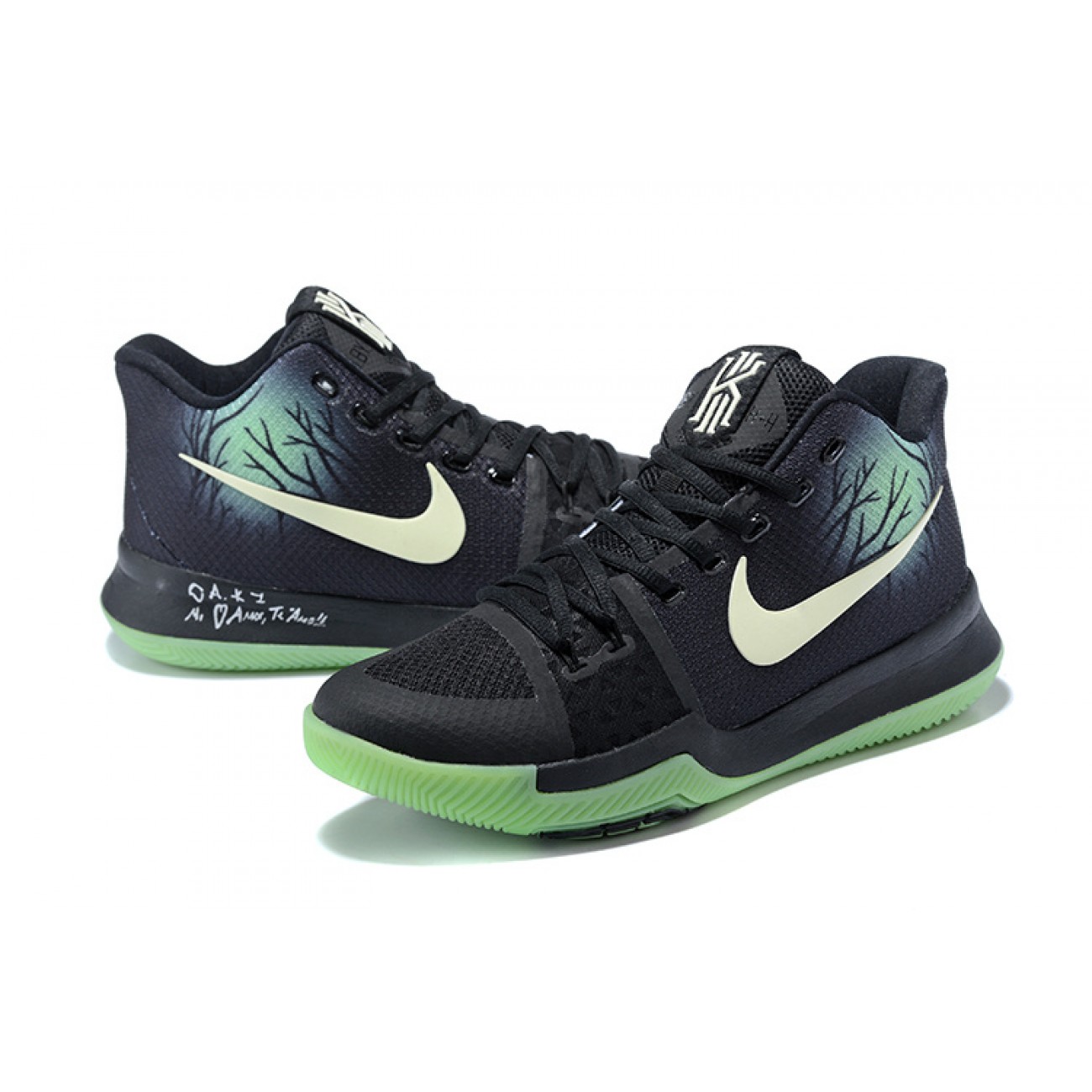 Kyrie 3 "Fear" Black/Green