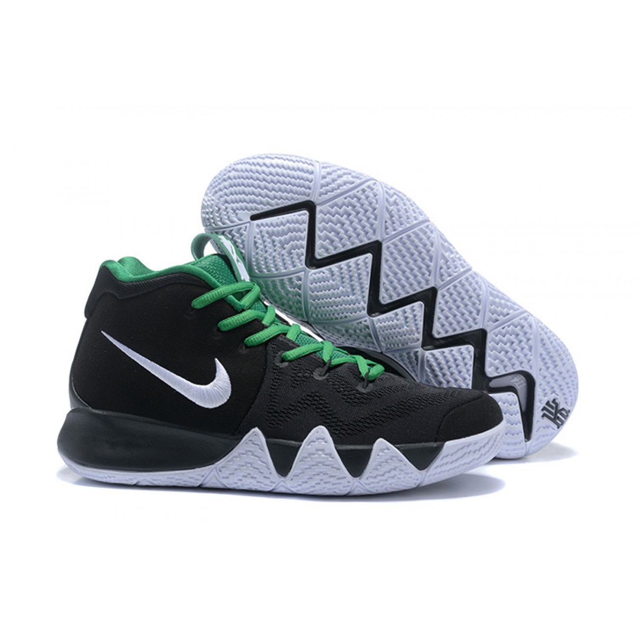 Kyrie 4 Black/White/Green