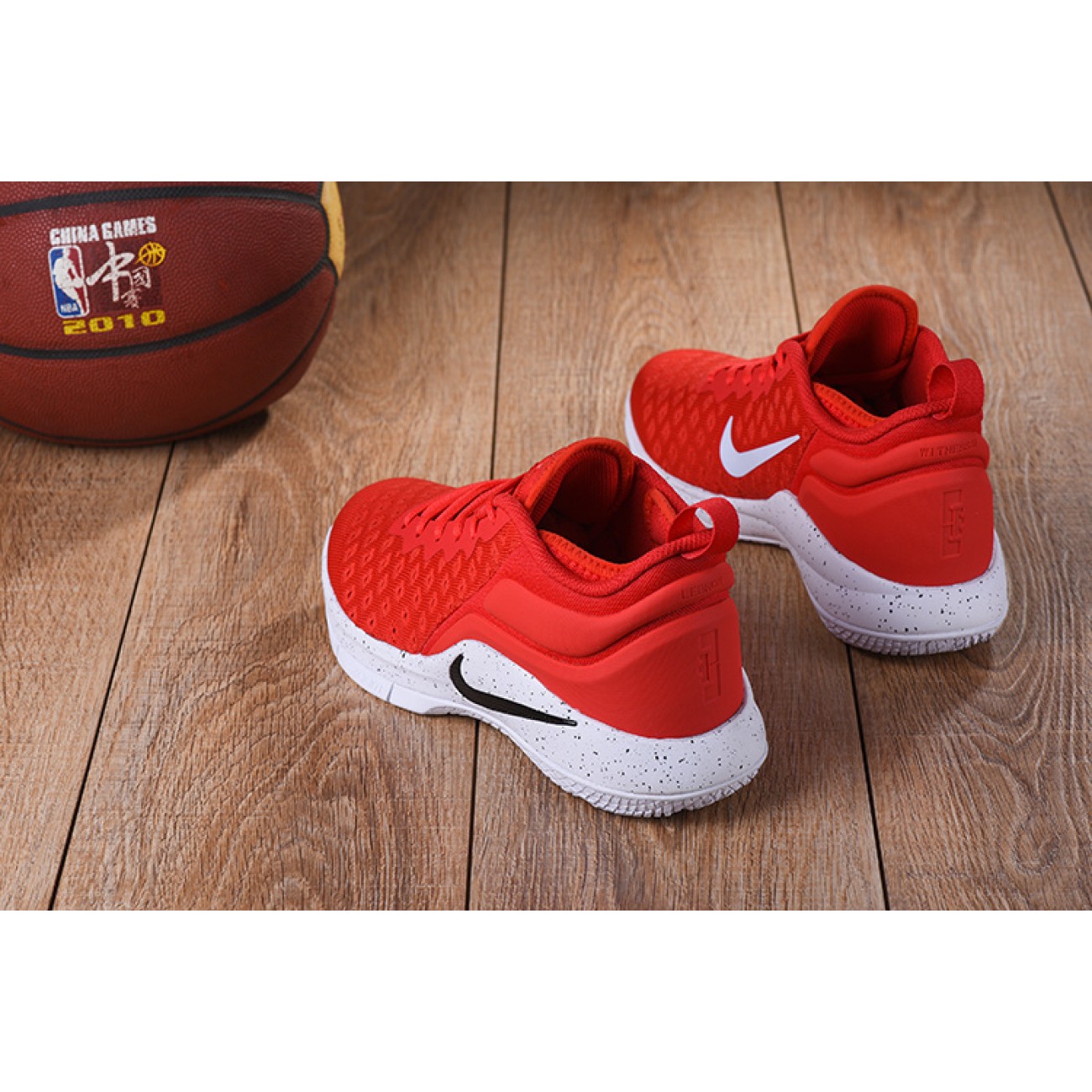 Lebron Witness 2 Flyknit Basketball Shoes Red/White/Black