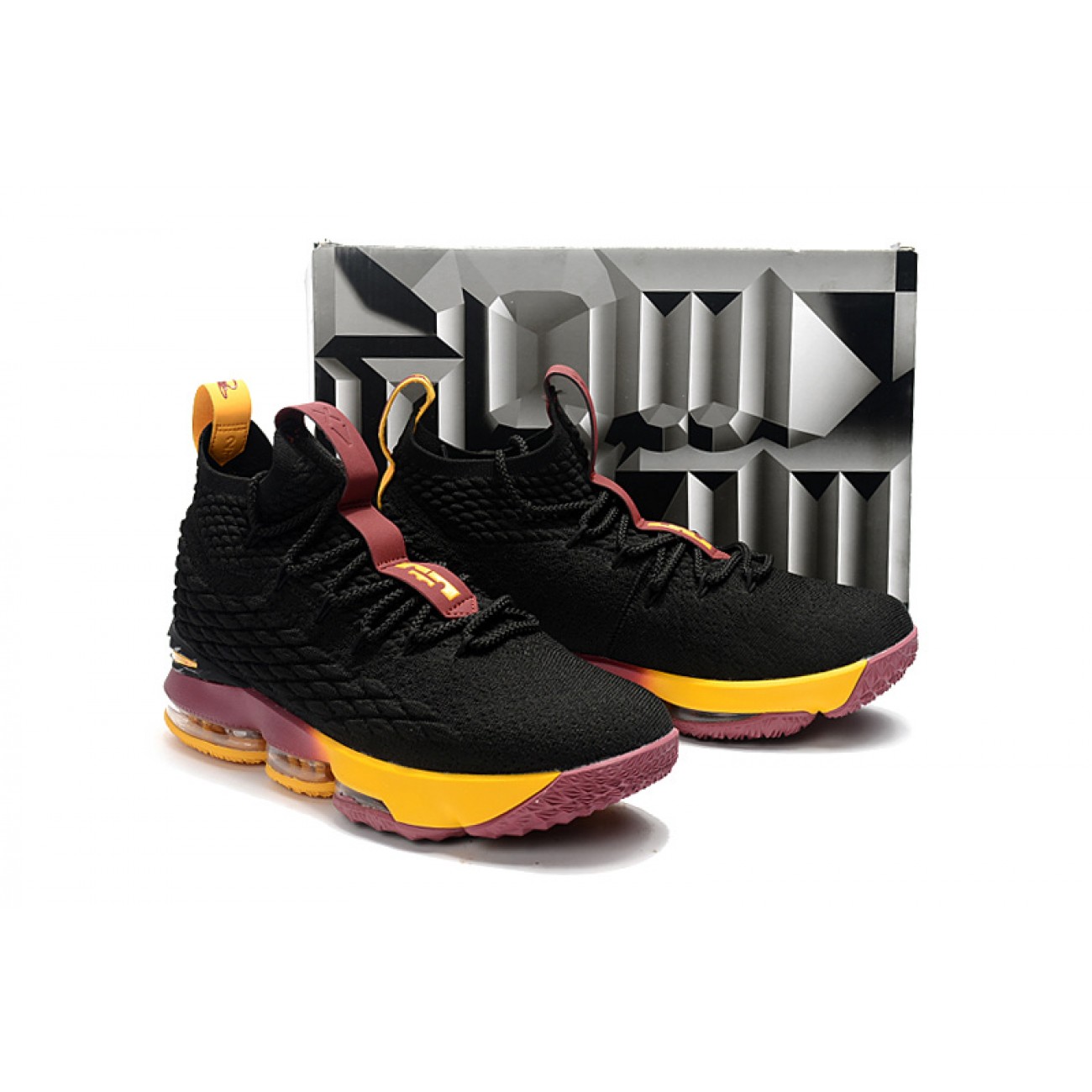 Lebron 15 "Black Cavs" Black/Purple/Gold