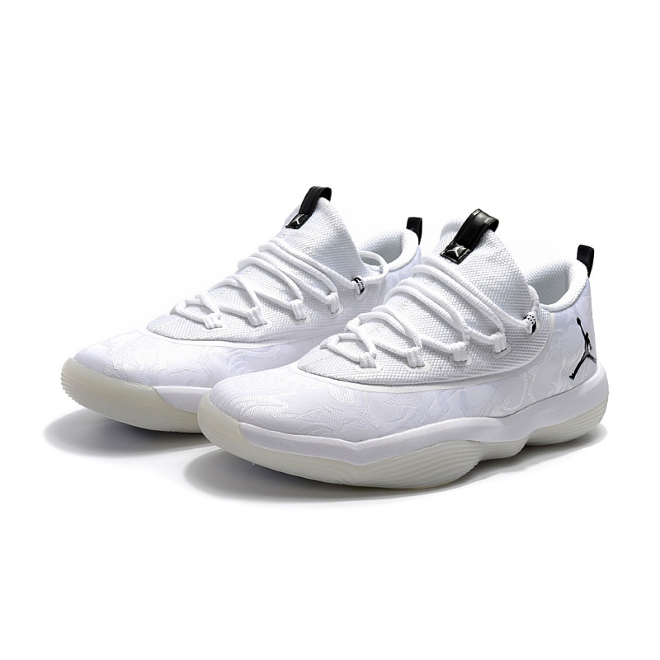 Air Jordan Super Fly Low Basketball Shoes White/Black