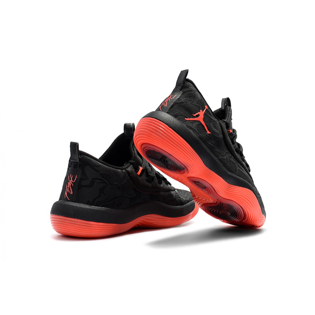 Air Jordan Super Fly Low Basketball Shoes Black/Red