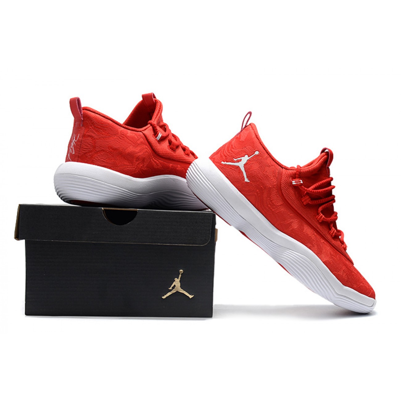 Air Jordan Super Fly Low Basketball Shoes Red/White