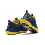 Air Jordan Super Fly Low Basketball Shoes Deep Blue/Yellow