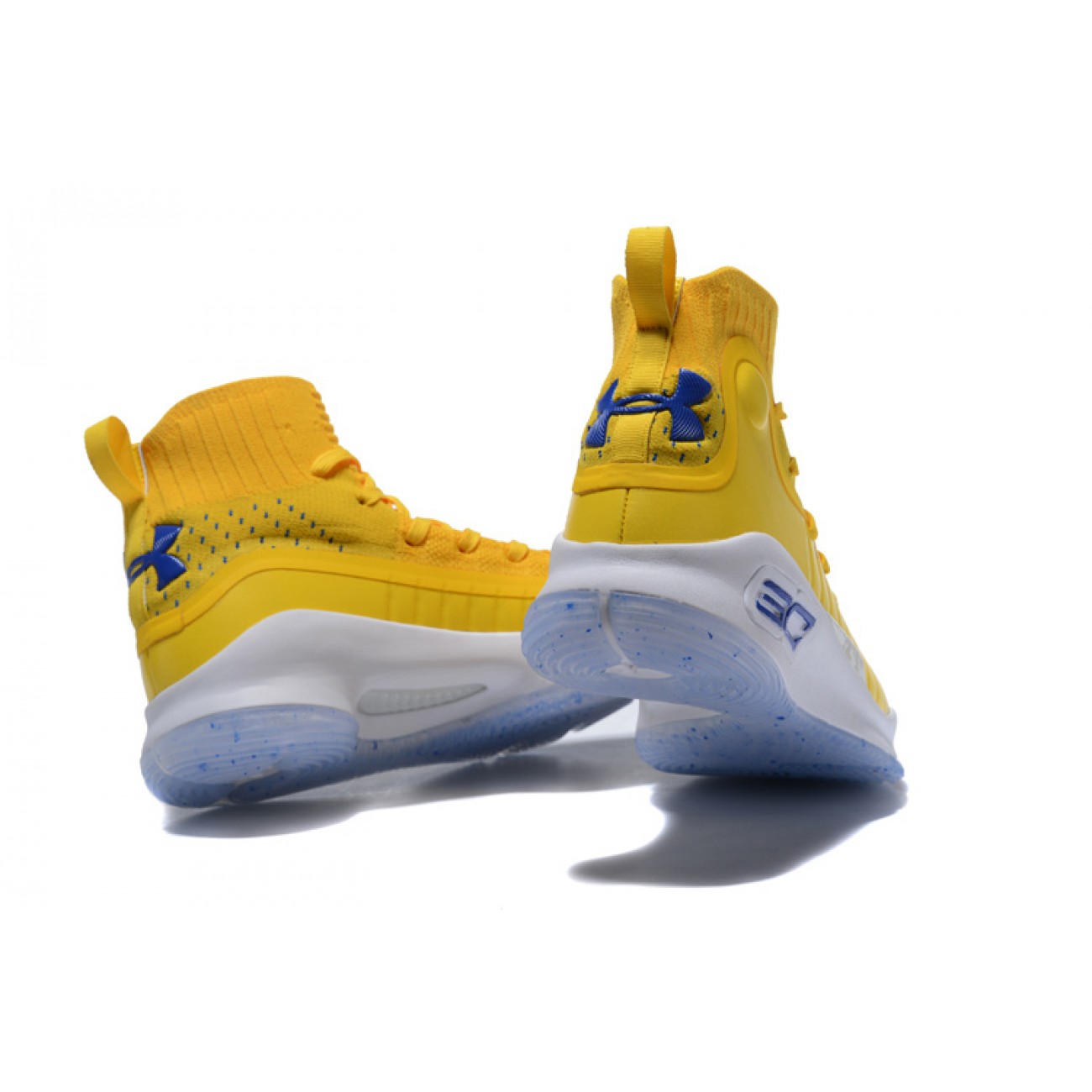 Under Armour UA Curry 4 "Braves" Yellow/Blue/White