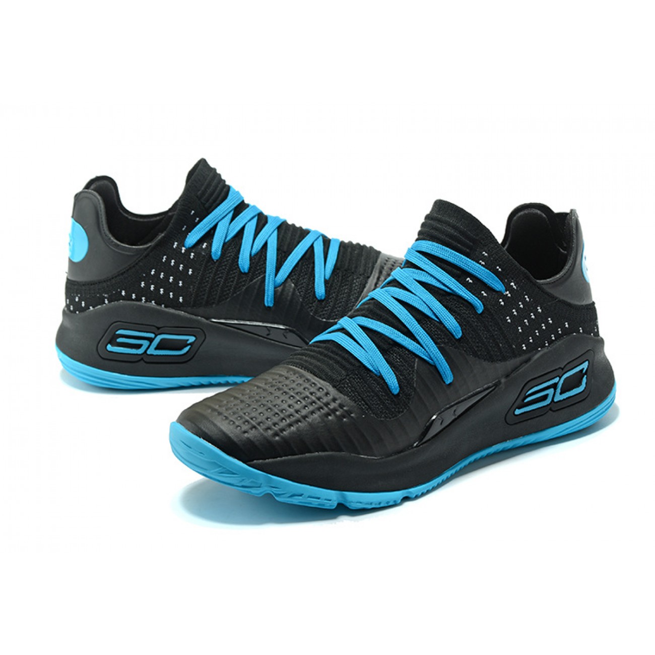 Under Armour UA Curry 4 Low Black/Lightblue