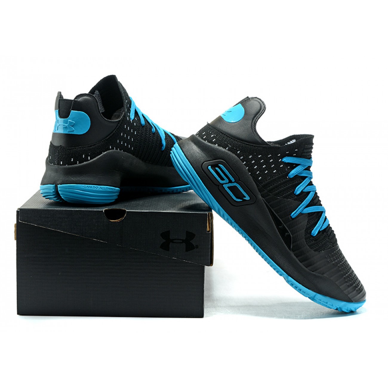 Under Armour UA Curry 4 Low Black/Lightblue