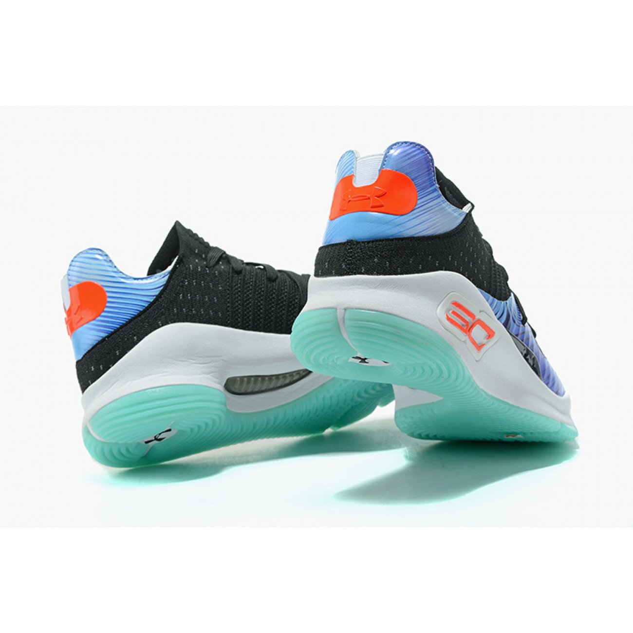 Under Armour UA Curry 4 Low "Tai Chi" Black/Lightblue