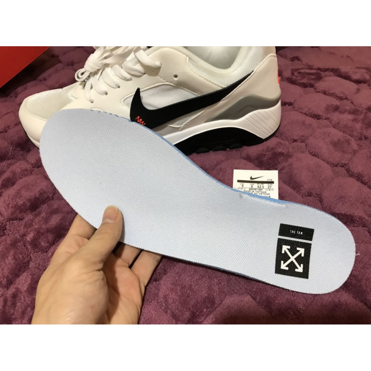 Off White x Air Max 180 OG Black White AQ5287-002