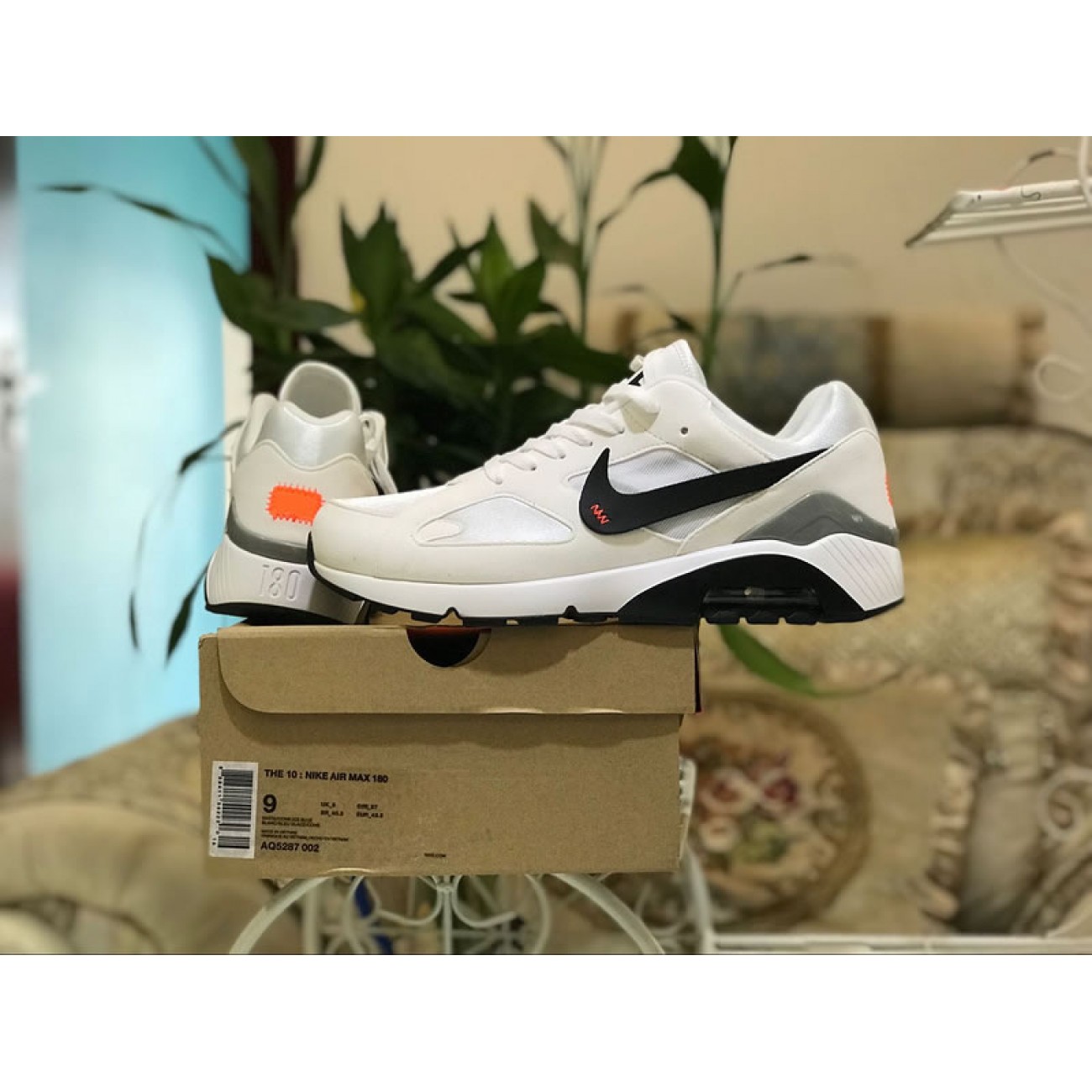 Off White x Air Max 180 OG Black White AQ5287-002