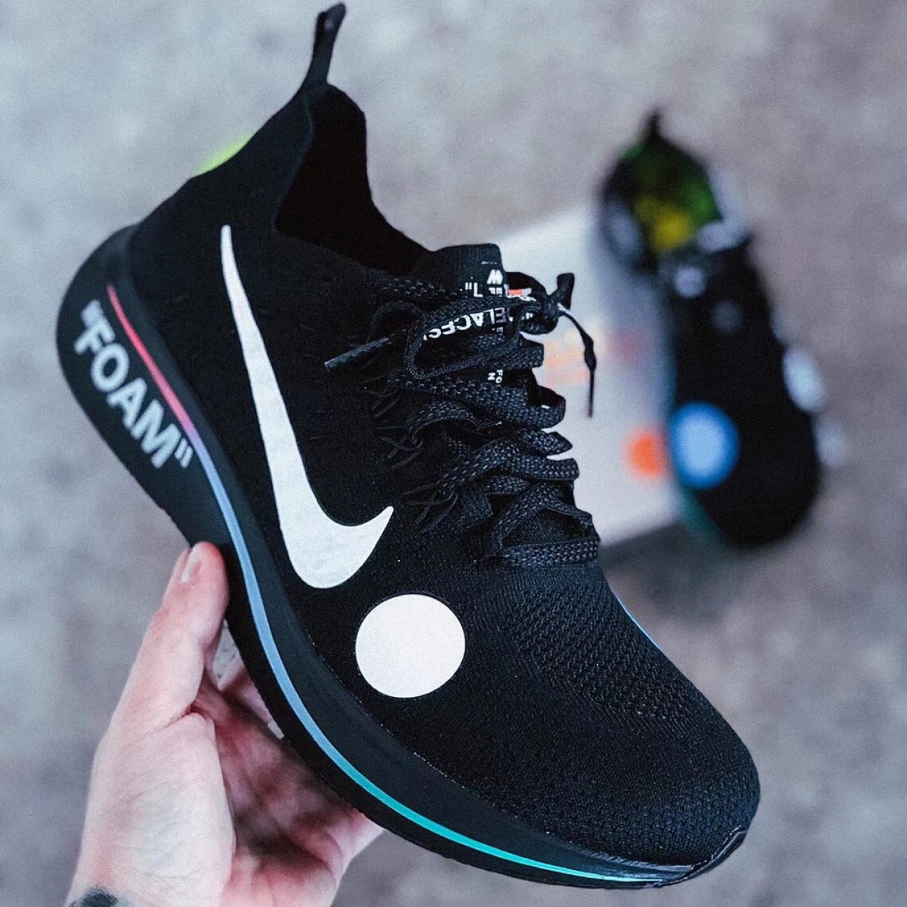 Off-White x Nike Zoom Fly Flyknit OW "Mercurial Black" AO2115-001