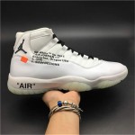 Off-White x Air Jordan 11 AJ11 All White Customize Shoes Jordans