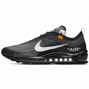 Off-White x Nike Air Max 97 OG "All Black/Cone" AJ4585-001